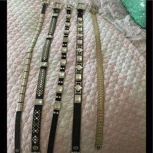 Auth Christine Alexander Genuine Leather Belts